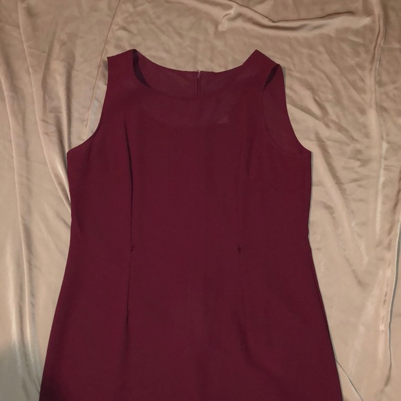 Vintage Carina Fashion Burgundy Dress - Picture 5 of 7